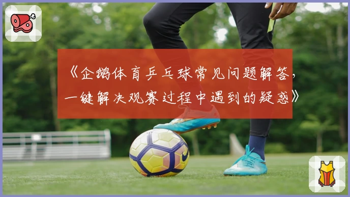 《企鹅体育乒乓球常见问题解答，一键解决观赛过程中遇到的疑惑》